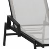 Flash Furniture Black/Gray Adjustable Chaise Lounge with Arms, 2PK 2-JJ-LC323-BLK-GRY-GG
